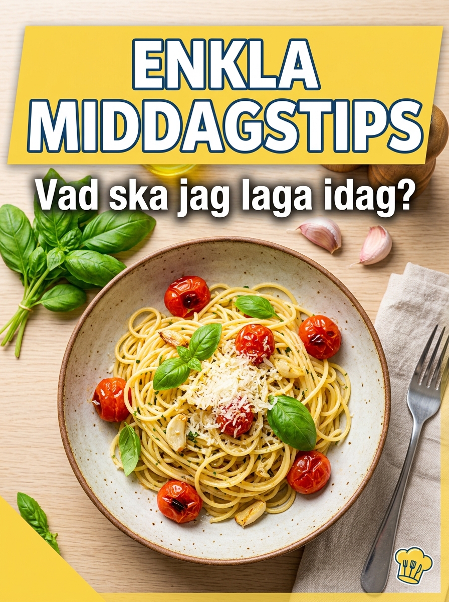 Enkla middagstips – vad ska jag laga idag?